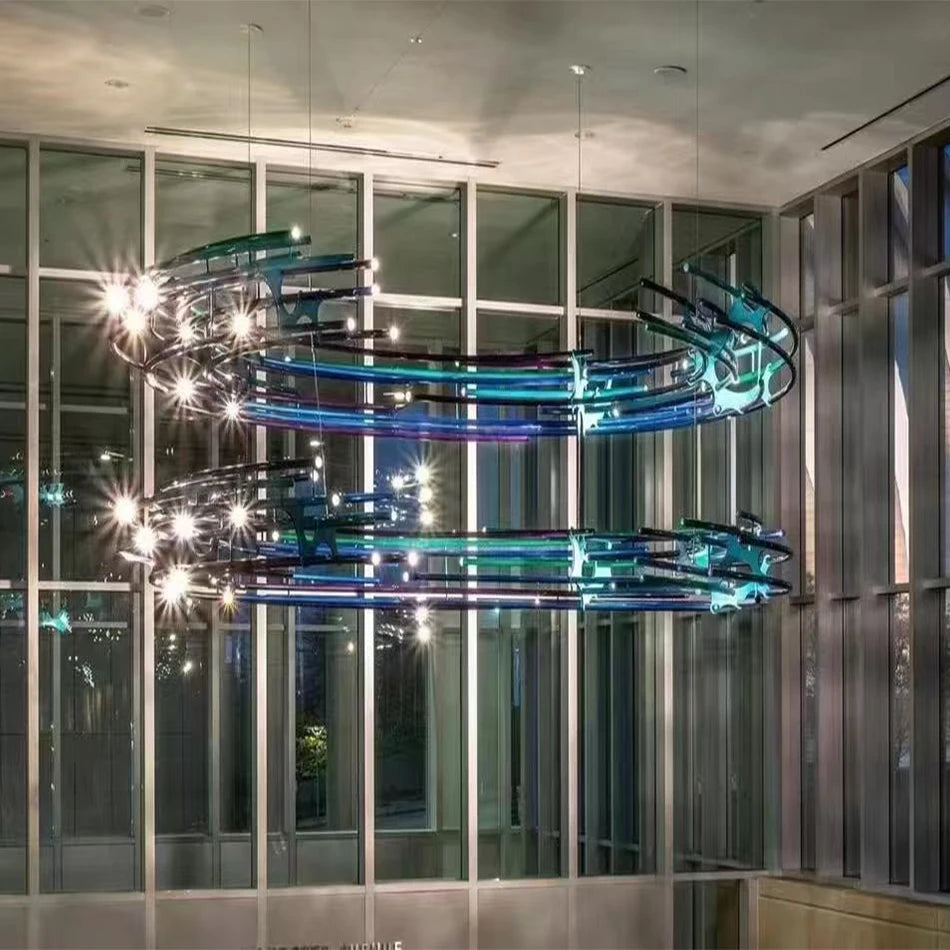 Vivienne Custom Build Semicircular Art LED Chandelier