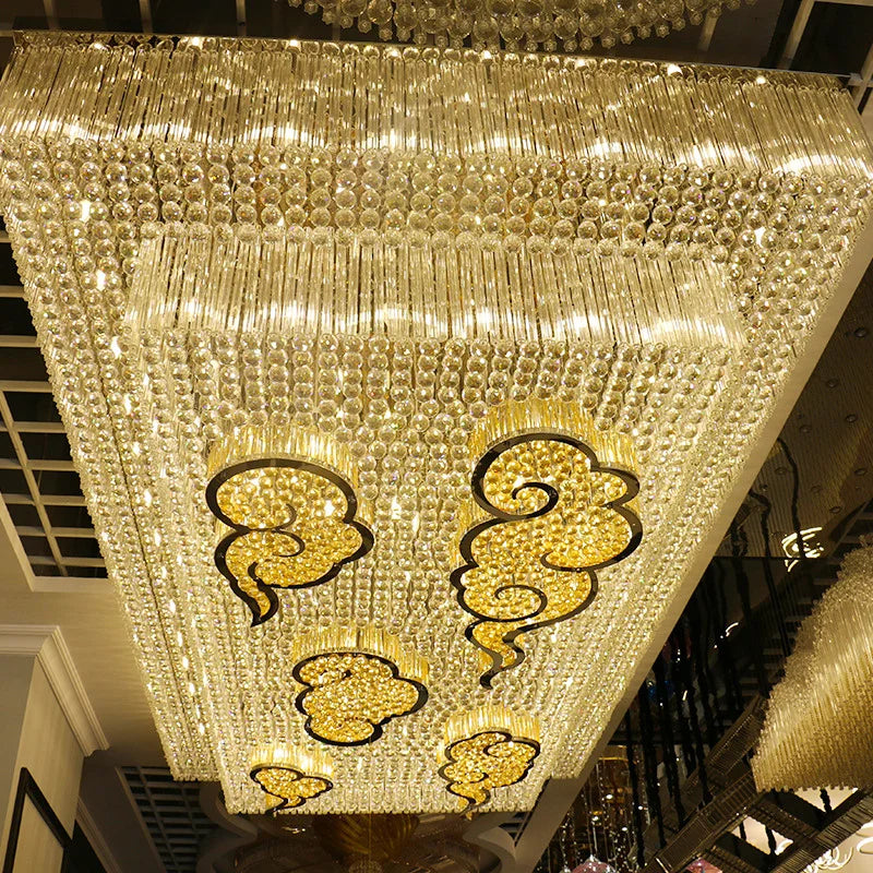 Genevieve Custom Build European Square Crystal Chandelier