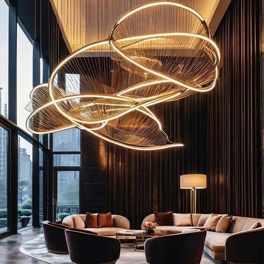 Adelina Custom Build Modern Art Lobby Chandelier