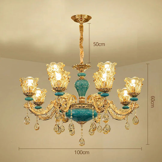 European Luxury Crystal Chandelier Light for Living Room and Bedroom