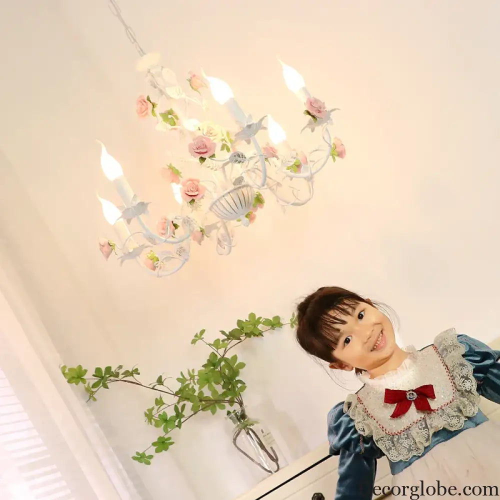 Charming Pastoral Style Chandelier - American Country Kid Chandeliers for Living Rooms, Bedrooms, Dining Rooms, and Children's Rooms - DecorGlobe