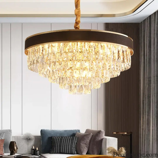 Elegant Black Chandelier - Postmodern Light Luxury for Living Rooms, Dining Rooms, and Bedrooms - DecorGlobe