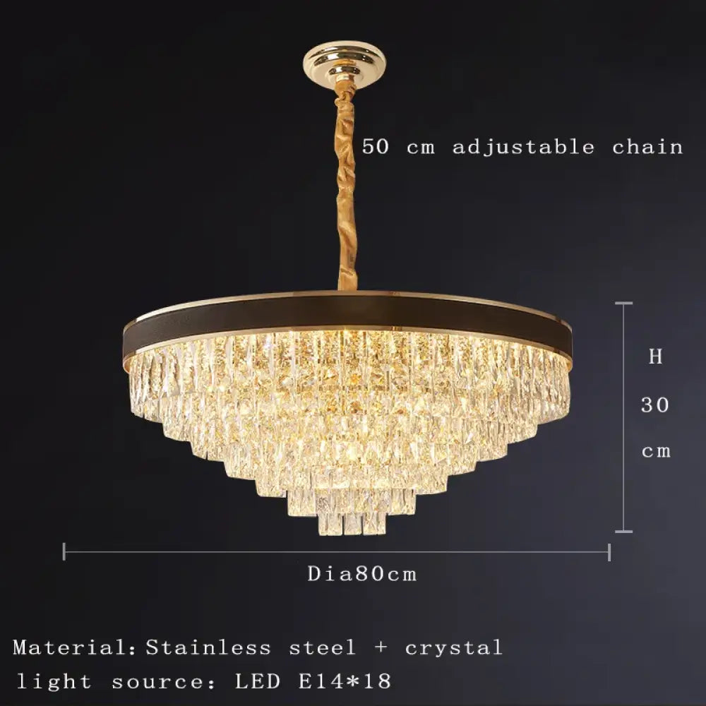 Elegant Black Chandelier - Postmodern Light Luxury for Living Rooms, Dining Rooms, and Bedrooms - DecorGlobe