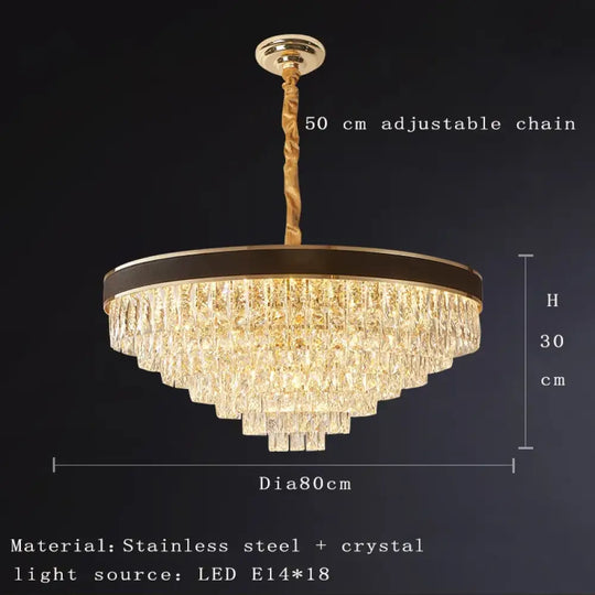 Elegant Black Chandelier - Postmodern Light Luxury for Living Rooms, Dining Rooms, and Bedrooms - DecorGlobe