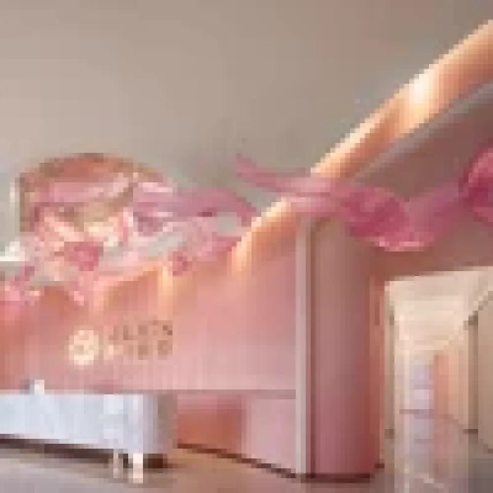 Aria Custom Build Pink Glass Ribbon Chandelier custom / custom / Custom|Modern Chandelier