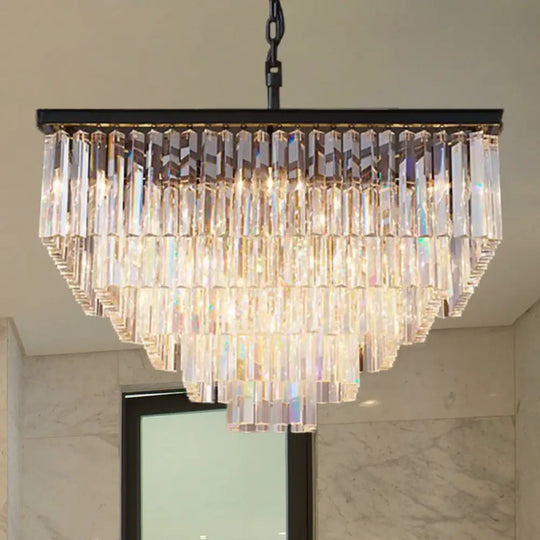 Ariel Cascading Crystal Elegance: Modern Chandelier (5 Tiers or More) - DecorGlobe