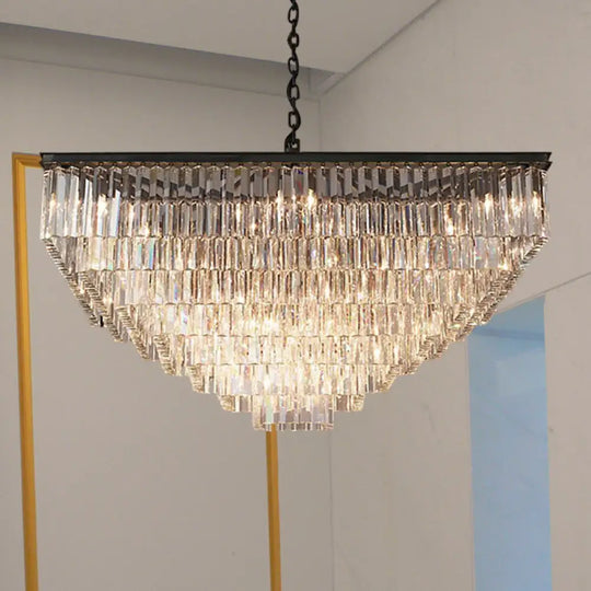 Ariel Cascading Crystal Elegance: Modern Chandelier (5 Tiers or More) - DecorGlobe