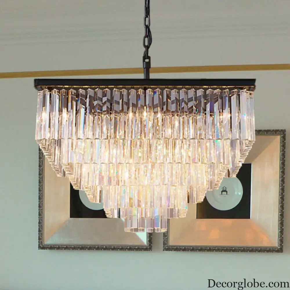 Ariel Cascading Crystal Elegance: Modern Chandelier (5 Tiers or More) - DecorGlobe