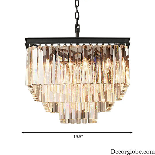 Ariel Cascading Crystal Elegance: Modern Chandelier (5 Tiers or More) - DecorGlobe