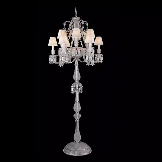 European Style Villa Living Room Crystal Floor Lamp Modern Simple Study Bedroom Bedside Lamp Hotel Model Room Floor