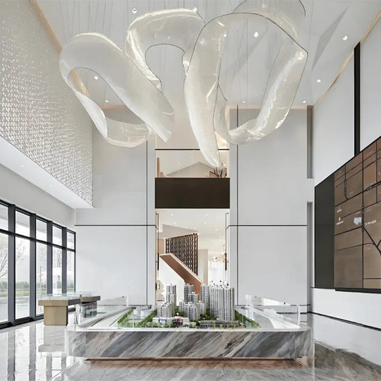 Aurielle Custom Build Glass Tube Suspension Chandelier Chandelier