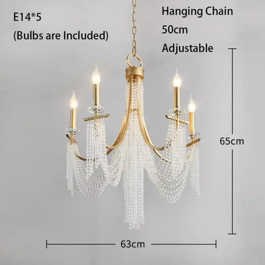 Candle Ceiling Chandeliers - LED Lustres for Classical Home Decoration Pendant Lighting in Living and Dining Rooms - DecorGlobe