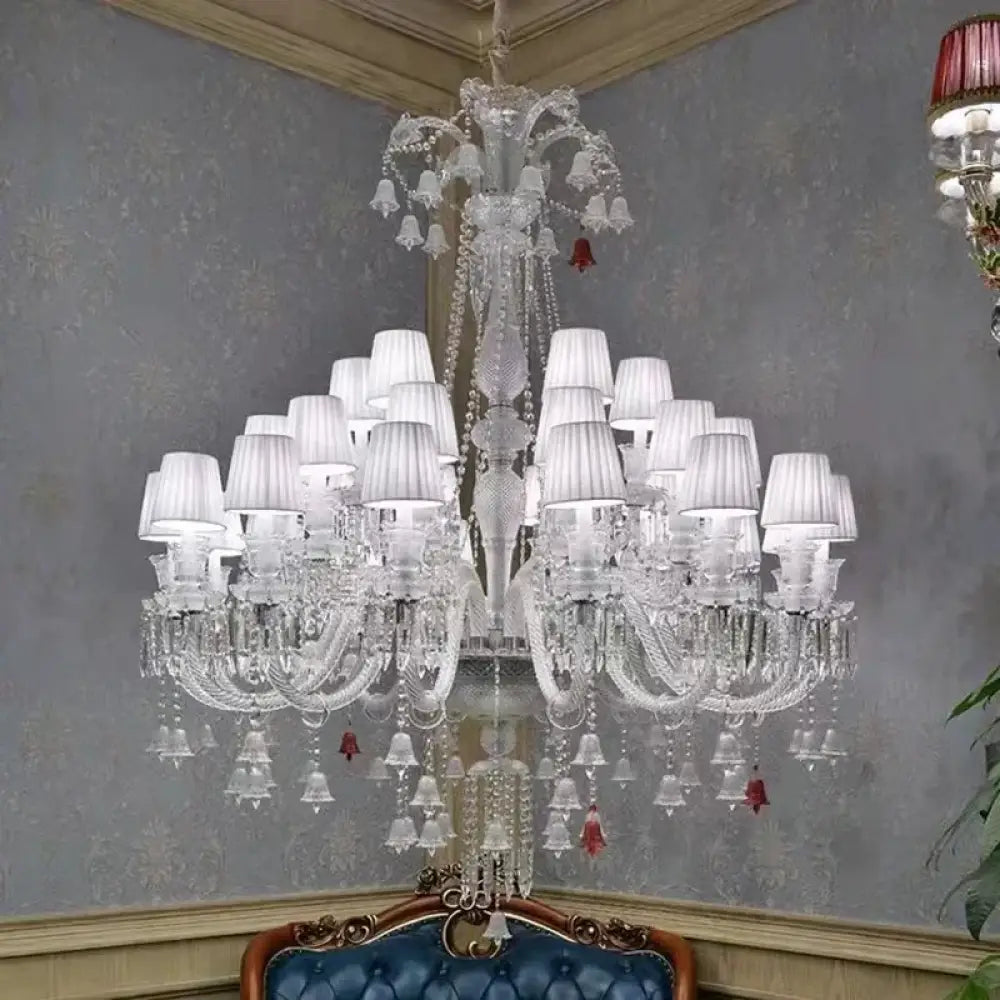 Candle Style Crystal Chandelier for Living Room and Restaurant Chandelier