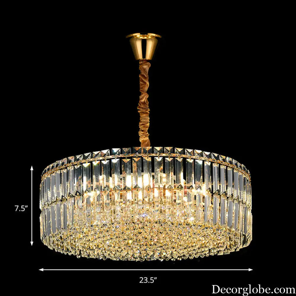 Captivate with Brilliance: Stella's Modern Crystal Chandelier - DecorGlobe