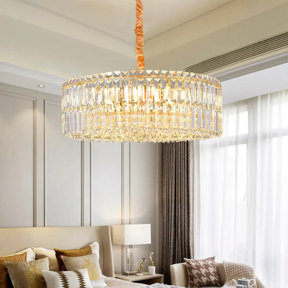 Captivate with Brilliance: Stella's Modern Crystal Chandelier - DecorGlobe