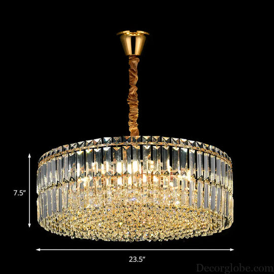 Captivate with Brilliance: Stella's Modern Crystal Chandelier - DecorGlobe