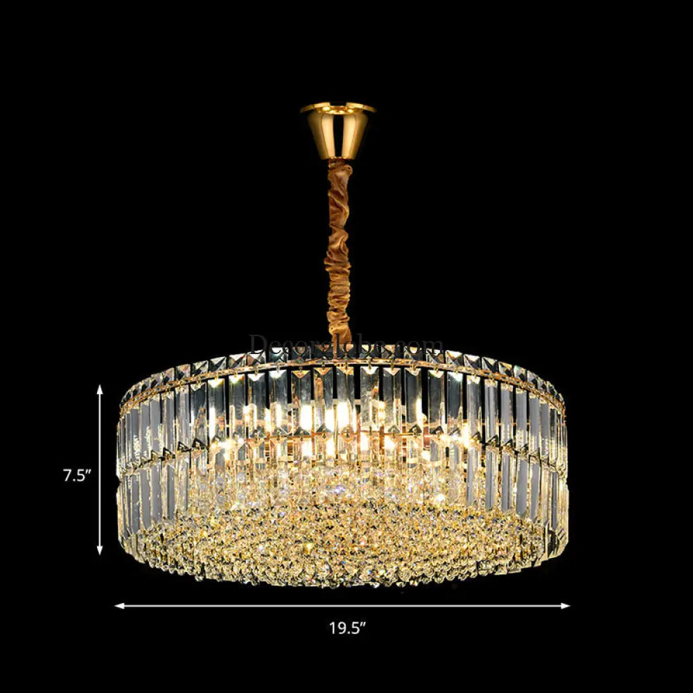 Captivate with Brilliance: Stella's Modern Crystal Chandelier - DecorGlobe