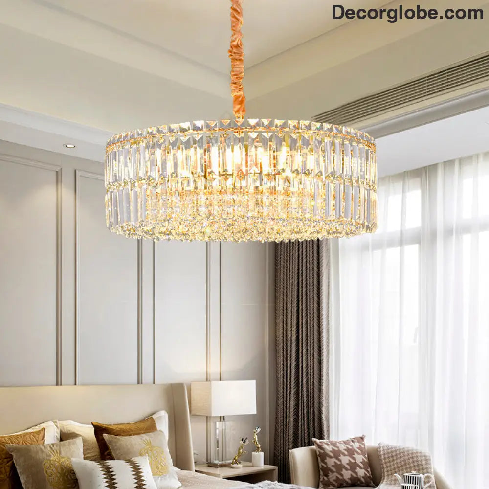 Captivate with Brilliance: Stella's Modern Crystal Chandelier - DecorGlobe
