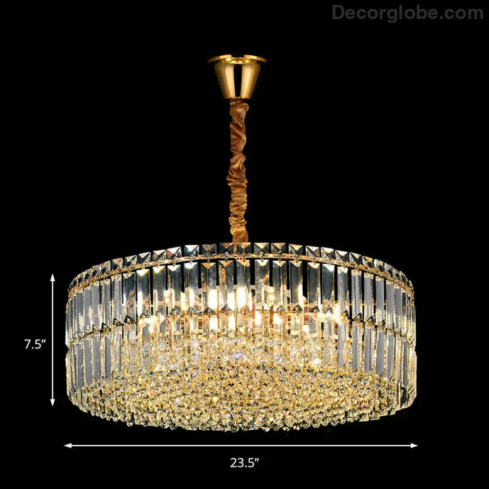 Captivate with Brilliance: Stella's Modern Crystal Chandelier - DecorGlobe