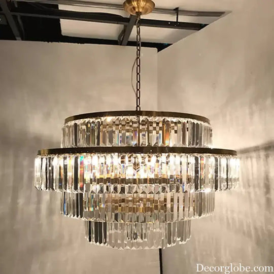 Cascading Brilliance: A Majestic Centerpiece for Your Dining Room - DecorGlobe