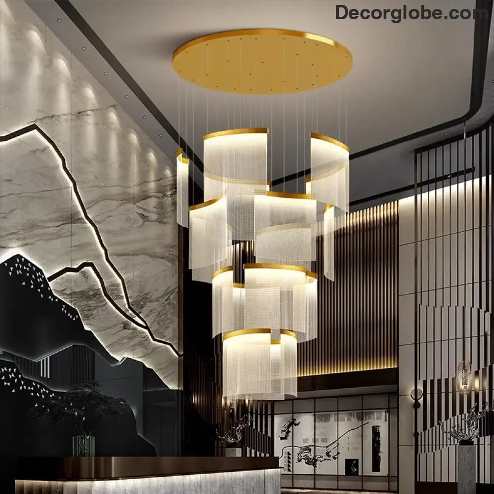 Chic Nordic Stair Chandelier - Versatile Pendant and Ceiling Lights for Living and Dining Rooms, Elevating Indoor Lighting and Home Decor - DecorGlobe