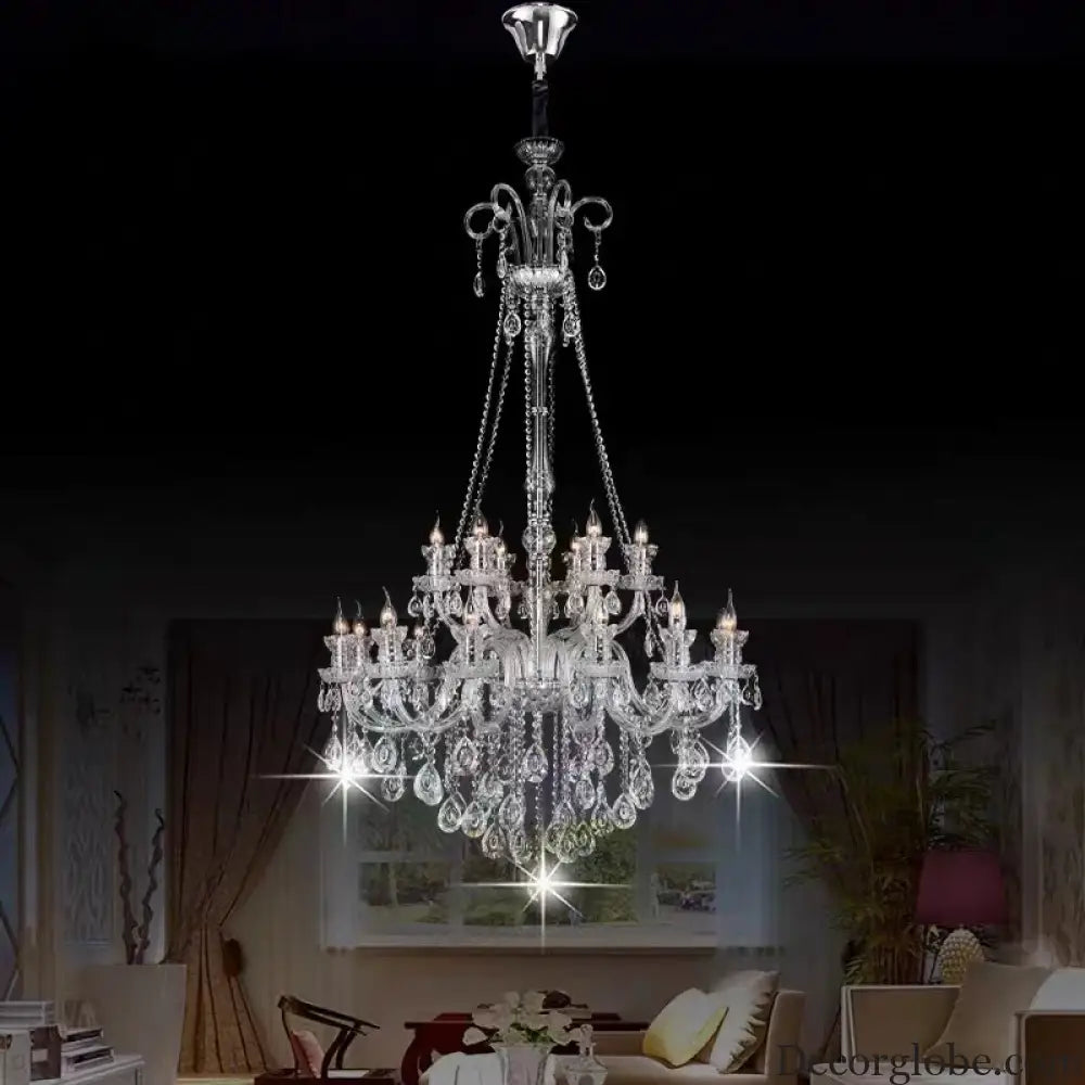 AVELON Clear Crystal European Branch Chandelier Chandelier