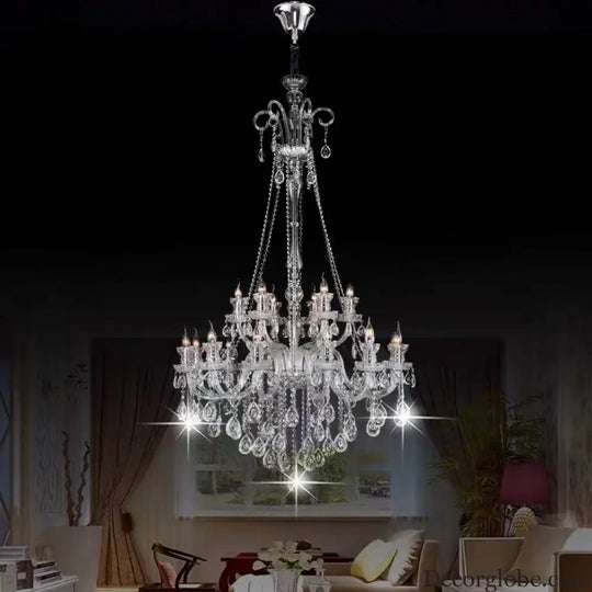 AVELON Clear Crystal European Branch Chandelier Chandelier