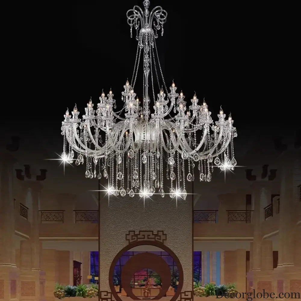 AVELON Clear Crystal European Branch Chandelier Chandelier