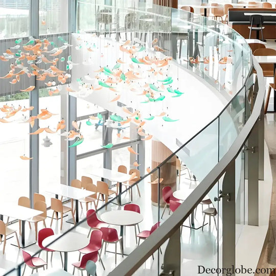 Colette Custom Build Art Deco Fish Pendant Chandelier Chandelier