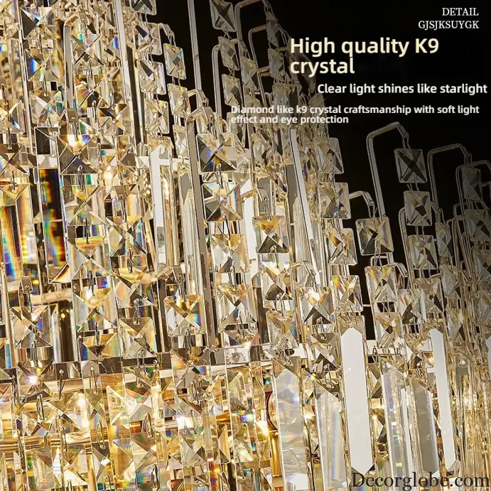 Crystal Chandelier for Duplex Hall and Staircase Lighting Chandelier