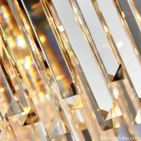 Evelyn's Crystal Chandelier - Modern Elegance with Tiered Design - DecorGlobe