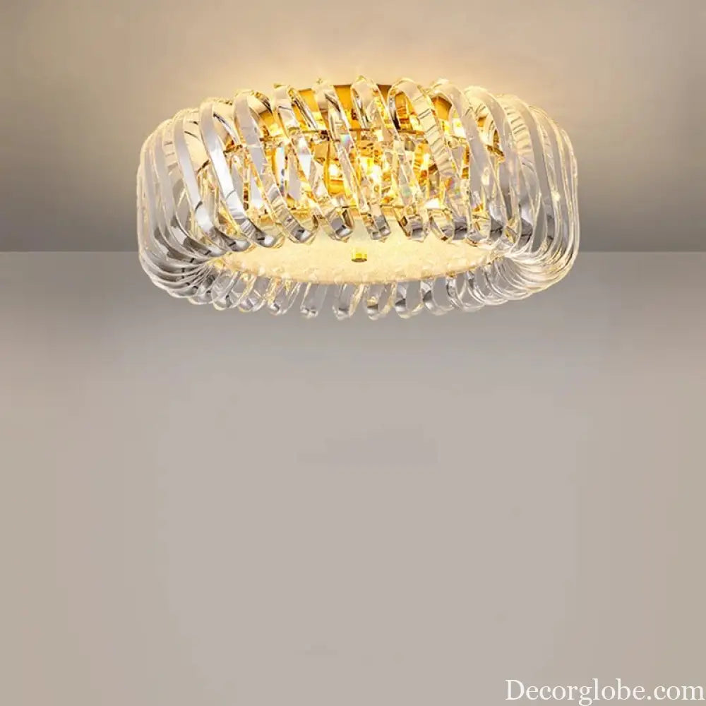 Olivia's Art Deco Crystal Glass LED Chandelier - DecorGlobe