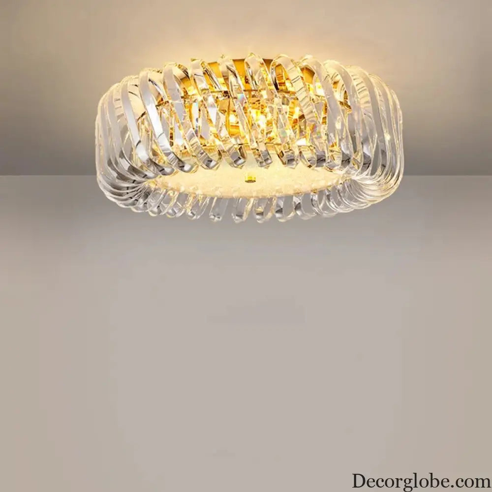 Olivia's Art Deco Crystal Glass LED Chandelier - DecorGlobe