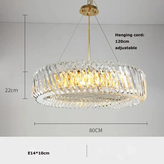 Olivia's Art Deco Crystal Glass LED Chandelier - DecorGlobe
