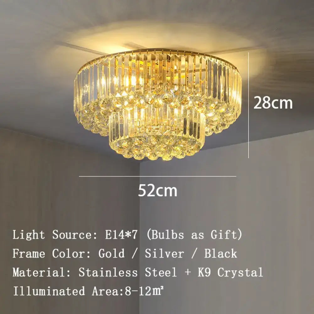 Dimmable LED Ceiling Lights - Classical Elegance with Remote Control for Living Room Decor - DecorGlobe