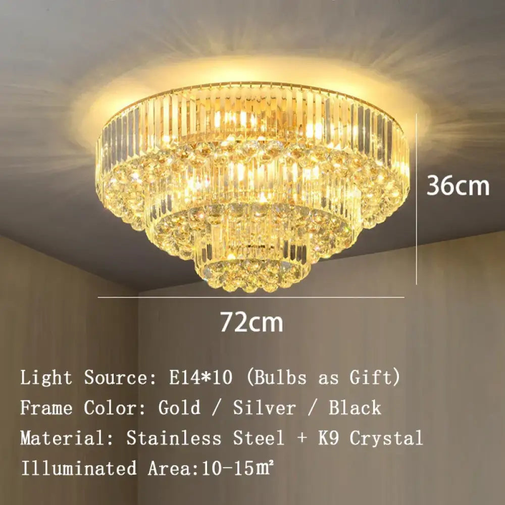 Dimmable LED Ceiling Lights - Classical Elegance with Remote Control for Living Room Decor - DecorGlobe