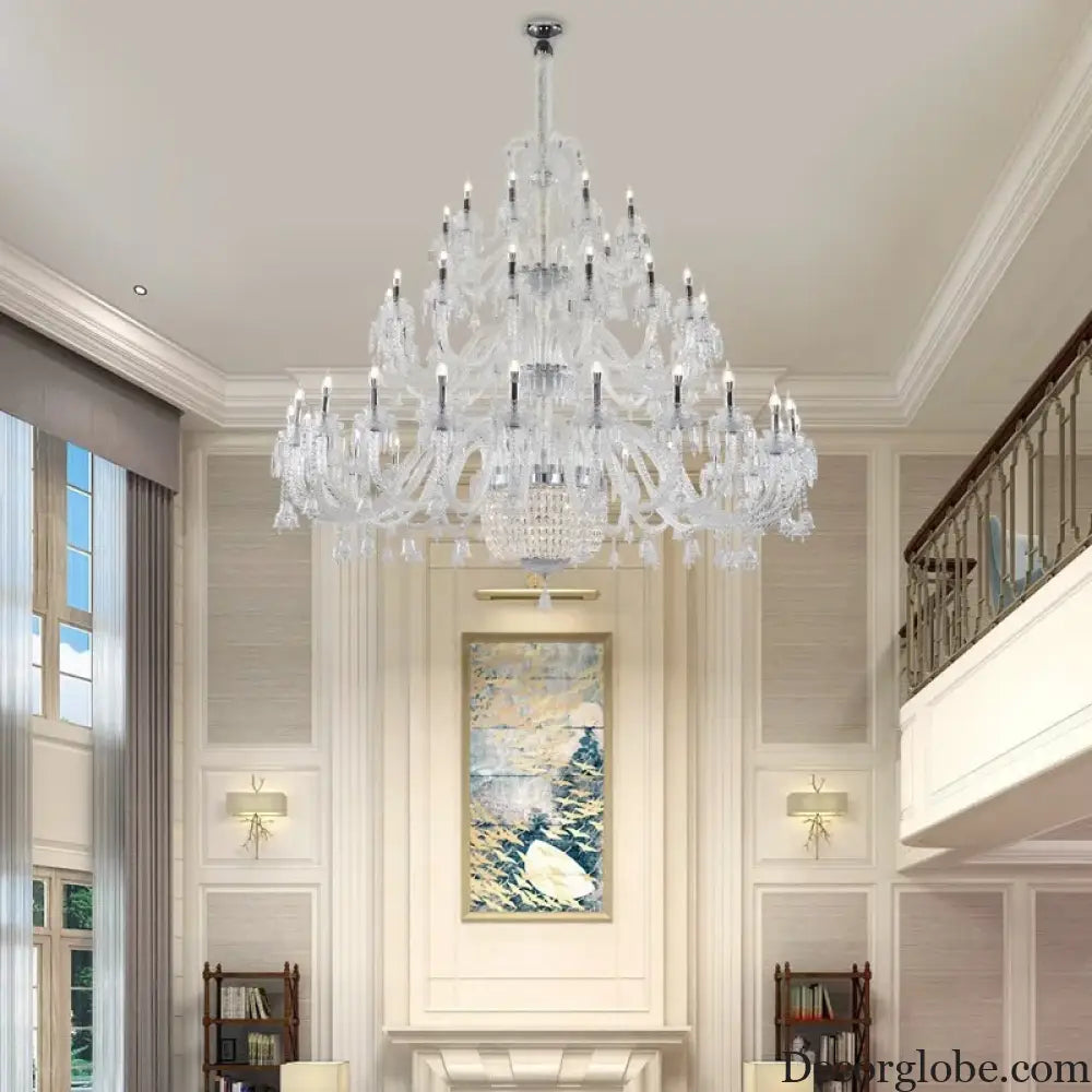 Dorina Three tier Crystal Chandelie Chandelier