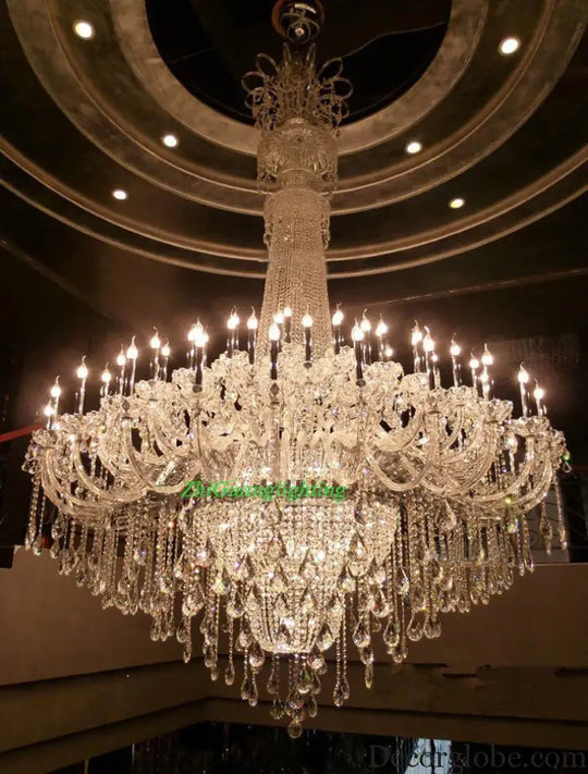 Duplex Layer Crystal Candle Chandelier for Villa and Hotel Hall Chandelier