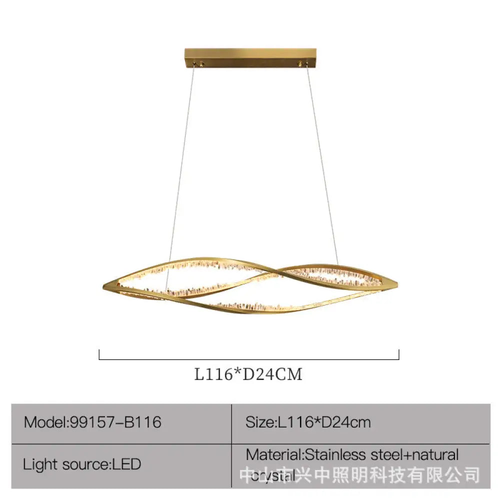 Duplex Staircase Long Crystal Chandelier for Loft &amp; Open-Air Spaces L116 D24cm