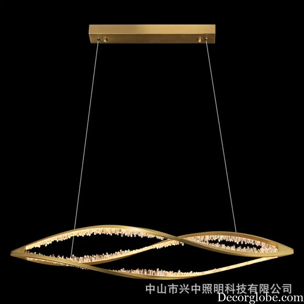 Duplex Staircase Long Crystal Chandelier for Loft &amp; Open-Air Spaces
