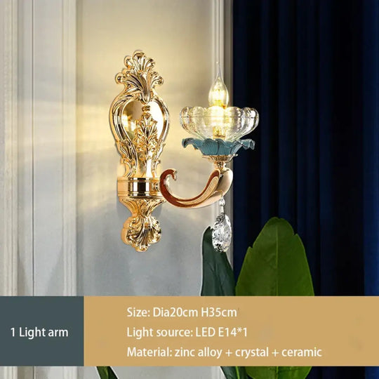 Elegant European Crystal Ceramic Chandelier - A Modern Light Luxury Fixture for Living Rooms, Bedrooms, Dining Rooms, and Villa Duplex Buildings - DecorGlobe