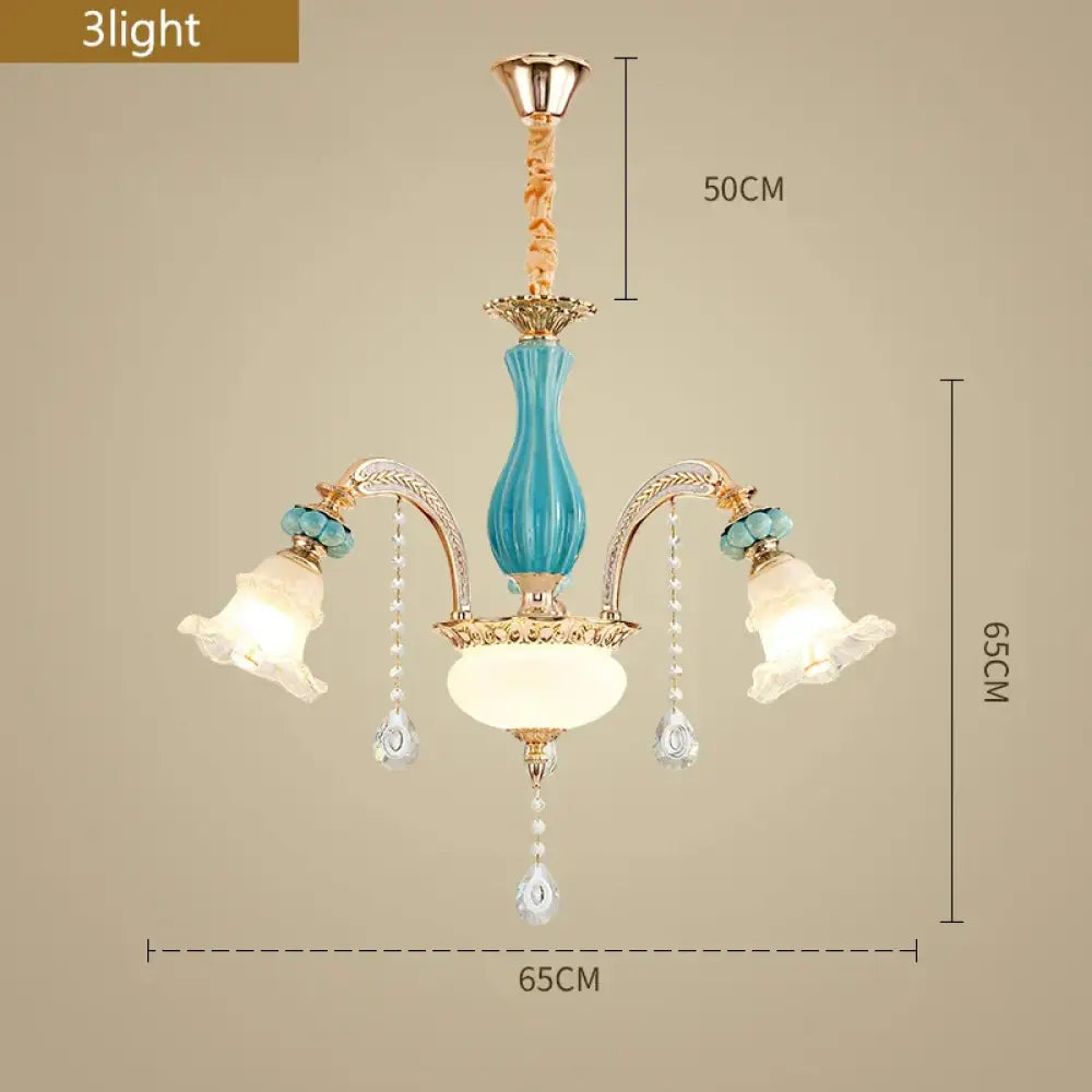 Elegant European-Style Crystal Chandelier - A Romantic and Fashionable Lighting Fixture for Living Rooms, Bedrooms, Dining Rooms, Studies, and Villa Duplexes - DecorGlobe