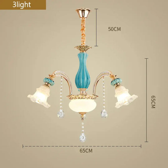 Elegant European-Style Crystal Chandelier - A Romantic and Fashionable Lighting Fixture for Living Rooms, Bedrooms, Dining Rooms, Studies, and Villa Duplexes - DecorGlobe