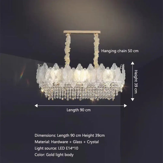 Elegant French Crystal Chandelier - Postmodern Light Luxury for a Luxurious Atmosphere in Living Rooms, Dining Rooms, and Bedrooms - DecorGlobe