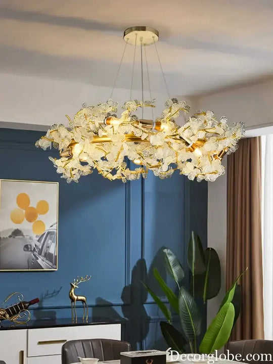 Elegant French Luxury Chandeliers - Postmodern Villa Living Room Lights with Creative Branch Crystal Design for Bedrooms, Dining Rooms, and Tea Rooms - DecorGlobe