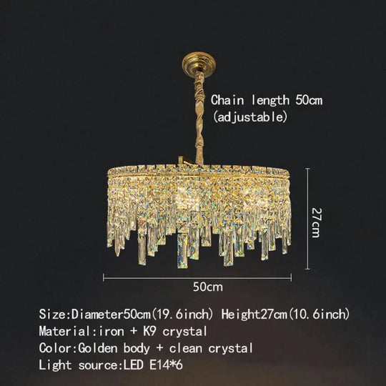 Elegant Golden Round Chandelier - A Creative New Design for Living Rooms, Dining Rooms, and More - DecorGlobe