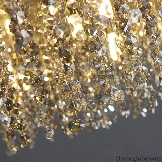 Elegant Light Luxury Crystal Chandelier - Modern Italian Creative Design for Living Rooms, Bedrooms, and Dining Rooms - DecorGlobe