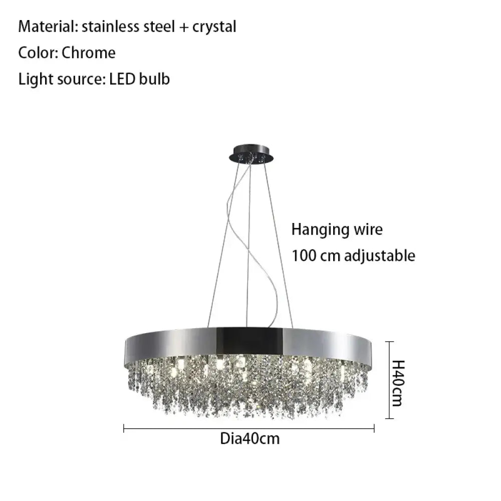 Elegant Light Luxury Crystal Chandelier - Modern Italian Creative Design for Living Rooms, Bedrooms, and Dining Rooms - DecorGlobe