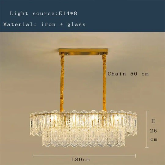 Elegant Post-Modern Glass Chandelier - A Personality Creative High-End Addition for Living Rooms, Dining Rooms, and Bedrooms - DecorGlobe