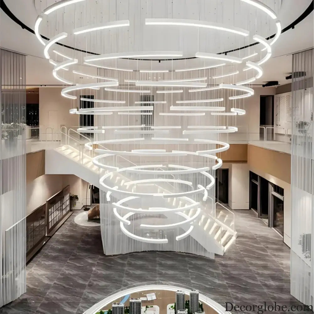 Elena Custom Build Large Round Ring Pendant Light Chandelier